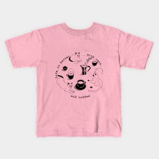 cats and coffee Kids T-Shirt